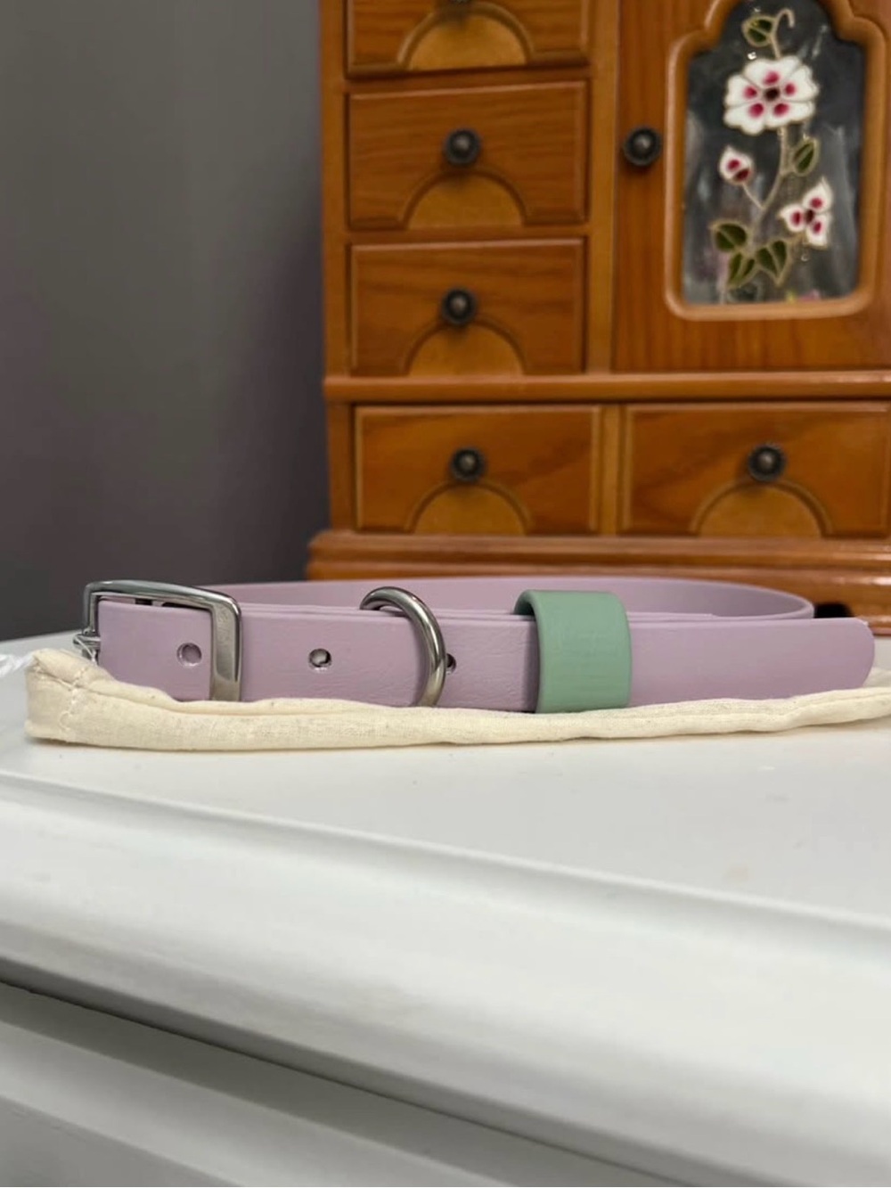 Lilac and Sage Dog Collar